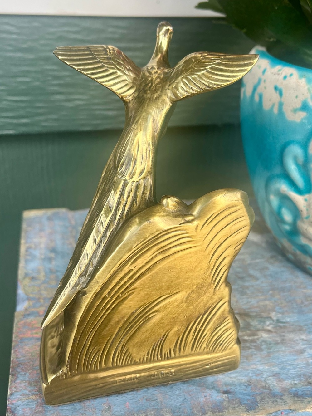 RARE Vintage Brass Pheasant Bookend (1) PMC 408 Art Deco - Picture 5 of 9